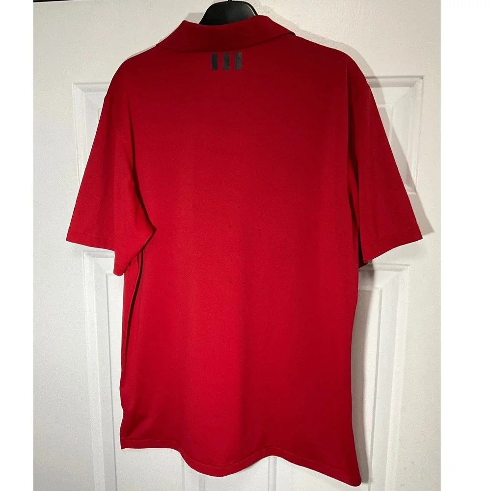 Adidas Puremotion Houston Rockets Golf Polo Shirt Mens Medium Red NBA Basketball